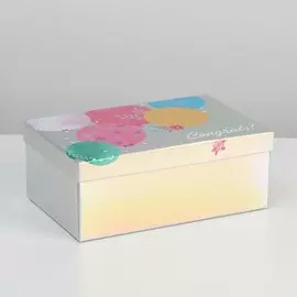 Коробка прямоугольная иридисцентная