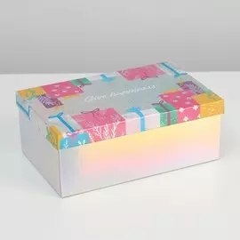 Коробка прямоугольная иридисцентная