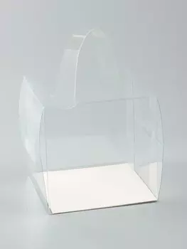 Коробка с pvc для десертов 131313 см
