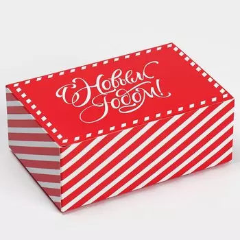 Коробка подарочная новогодняя складная