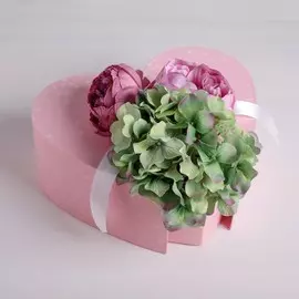 Коробка-сердце with love, 27 х 22 х 11 см
