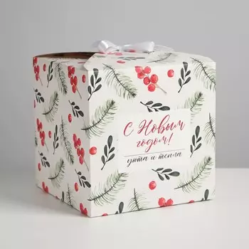 Коробка подарочная новогодняя складная