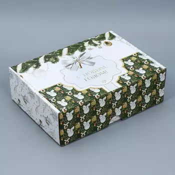 Коробка подарочная новогодняя складная