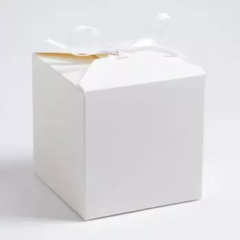 Коробка складная белая, 10 х 10 х 10 см, набор 10 шт.