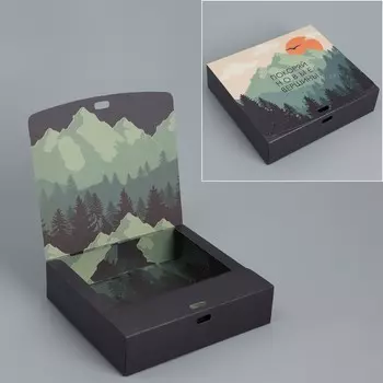 Коробка подарочная складная двухсторонняя, упаковка,