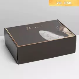 Коробка складная present, уф-лак, 30,7 × 22 × 9,5 см