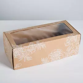 Коробка складная с pvc-окном