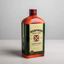 Коробка жестяная в форме бутылки