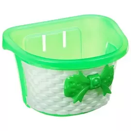 Корзина детская, без креплений, цвет зелёный