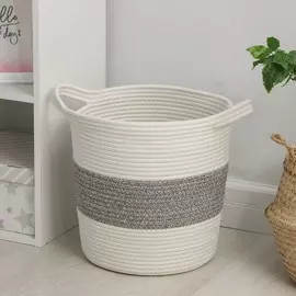 Корзина для белья плетёная ручной работы доляна