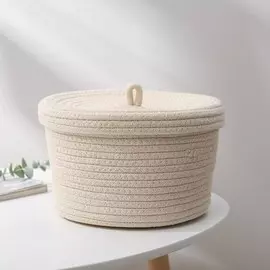 Корзина для хранения плетеная ручной работы ladоm