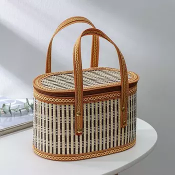 Корзина для хранения доляна nature, 2414.514.5 см, бамбук