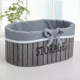 Корзина для хранения доляна storage, 28×19×11 см, дерево, цвет серый
