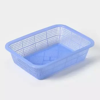 Корзина для хранения, пластик, синяя
