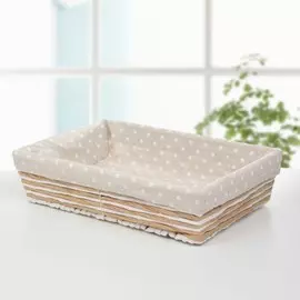 Корзина для хранения плетёная ручной работы доляна