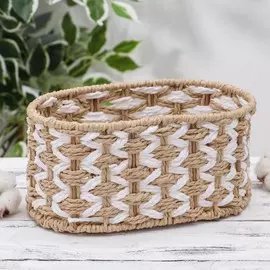 Корзина для хранения плетёная доляна