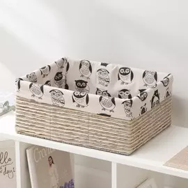 Корзина для хранения плетёная доляна