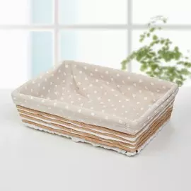 Корзина для хранения плетёная ручной работы доляна