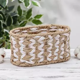 Корзина для хранения плетёная доляна