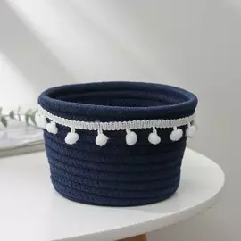 Корзина для хранения плетёная доляна