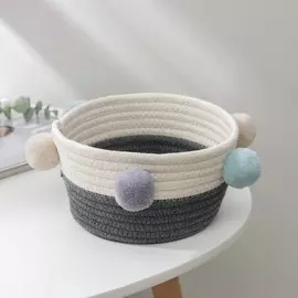 Корзина для хранения плетёная доляна