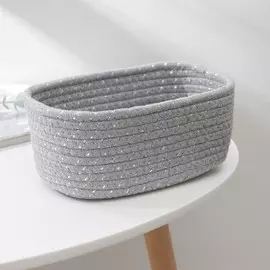 Корзина для хранения плетёная доляна