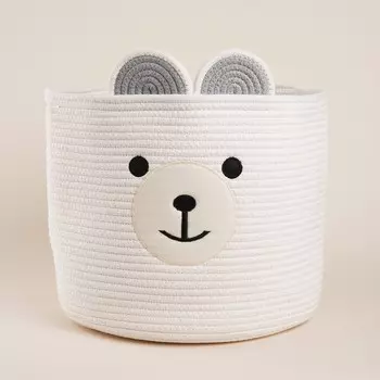 Корзина для хранения sl home, плетеная, ручной работы, 353530 см, белая