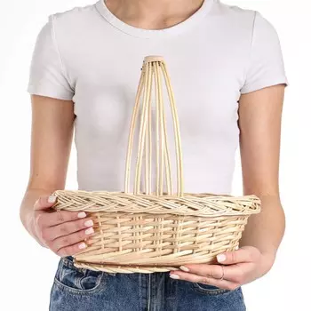 Корзина плетеная, овальная, 2030 см