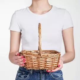 Корзина плетеная, 23х17х9нх26нн