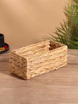 Корзина плетеная, 241210 см, водный гиацинт