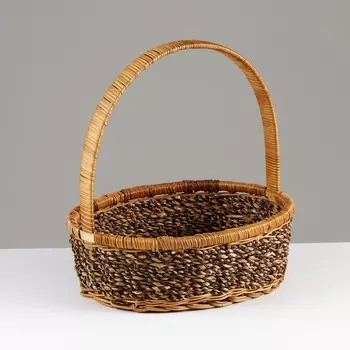 Корзина плетеная, 30 х 22 х 9/30см, ферн