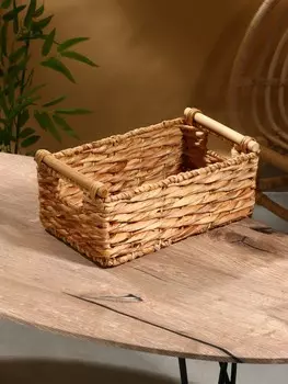 Корзина плетеная, 362115 см, водный гиацинт