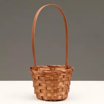 Корзина плетеная, d13 x h9,5/28 см, бамбук