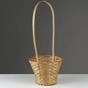 Корзина плетеная, d23 х17/53см, бамбук