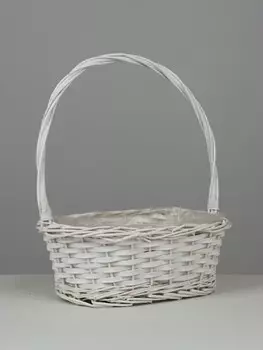 Корзина плетеная decatur, ива, белый