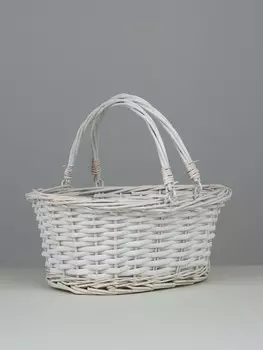 Корзина плетеная denver, ива, белый