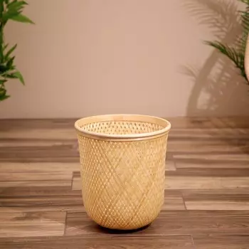 Корзина плетеная, из бамбука 27х27х30 см