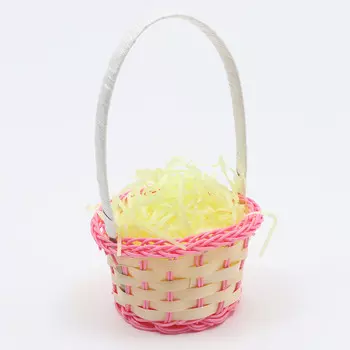 Корзина плетеная, розовая, 20 8 см