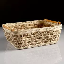 Корзина, с ручками, 35×24×10 см, ротанг