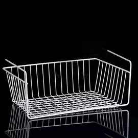 Корзина сетчатая навесная на полку доляна, 40×25,5×14,5 см, цвет белый