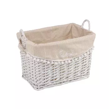 Корзина стеллажная прямоугольная высокая с ручками