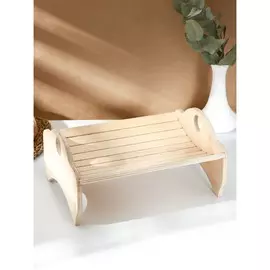 Хлебница с двумя ручками adelica, 26×20×12,8 см, берёза