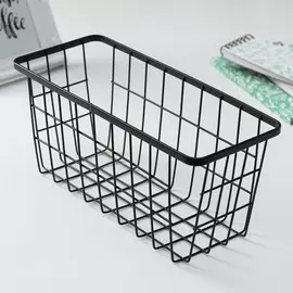 Корзина для мелочей доляна, 291212 см, черная