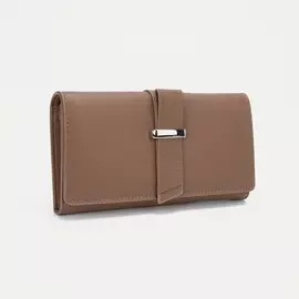 Кошелек на магнитах, цвет бежевый