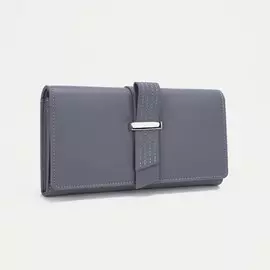 Кошелек на магнитах, цвет серый
