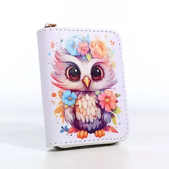 Кошелек на молнии, цвет белый