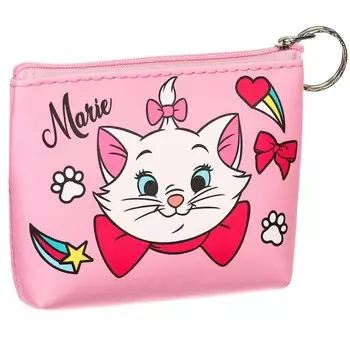 Кошелек детский для девочки на молнии, кожзам, 11.52.58 см, коты аристократы