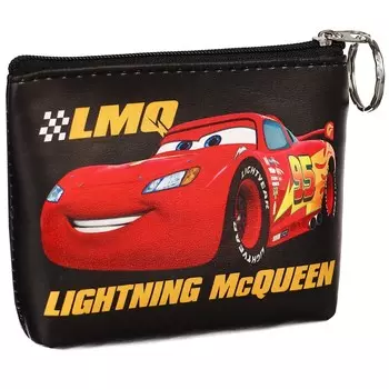 Кошелек детский для мальчика на молнии, кожзам, 11,5 х 2,5 х 8 см, тачки