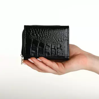 Кошелек женский на молнии textura, цвет черный