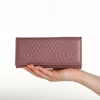 Кошелек женский на кнопке textura, цвет розовый